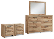 Hyanna Dresser, Mirror and 2 Nightstands