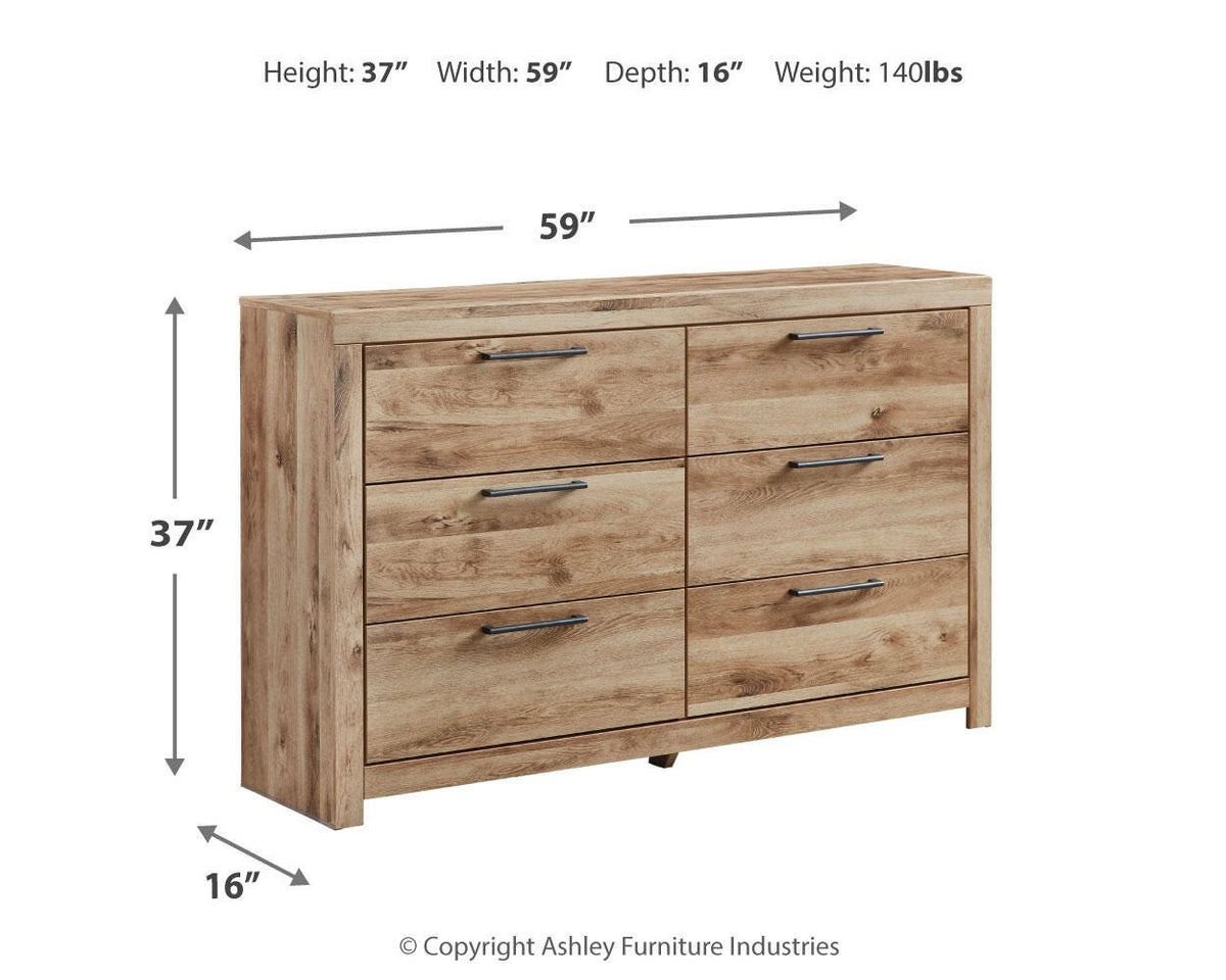 Hyanna King Panel Storage Bed and Dresser