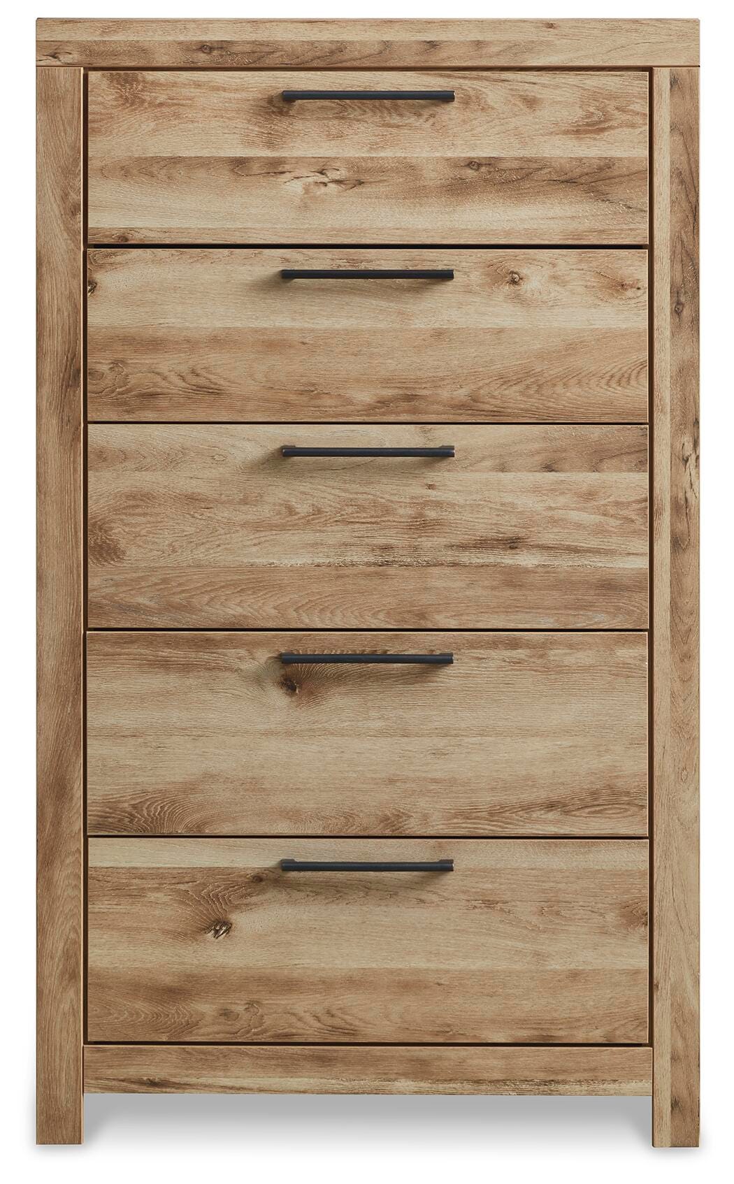Hyanna King Panel Bed, 2 Chests and 2 Nightstands