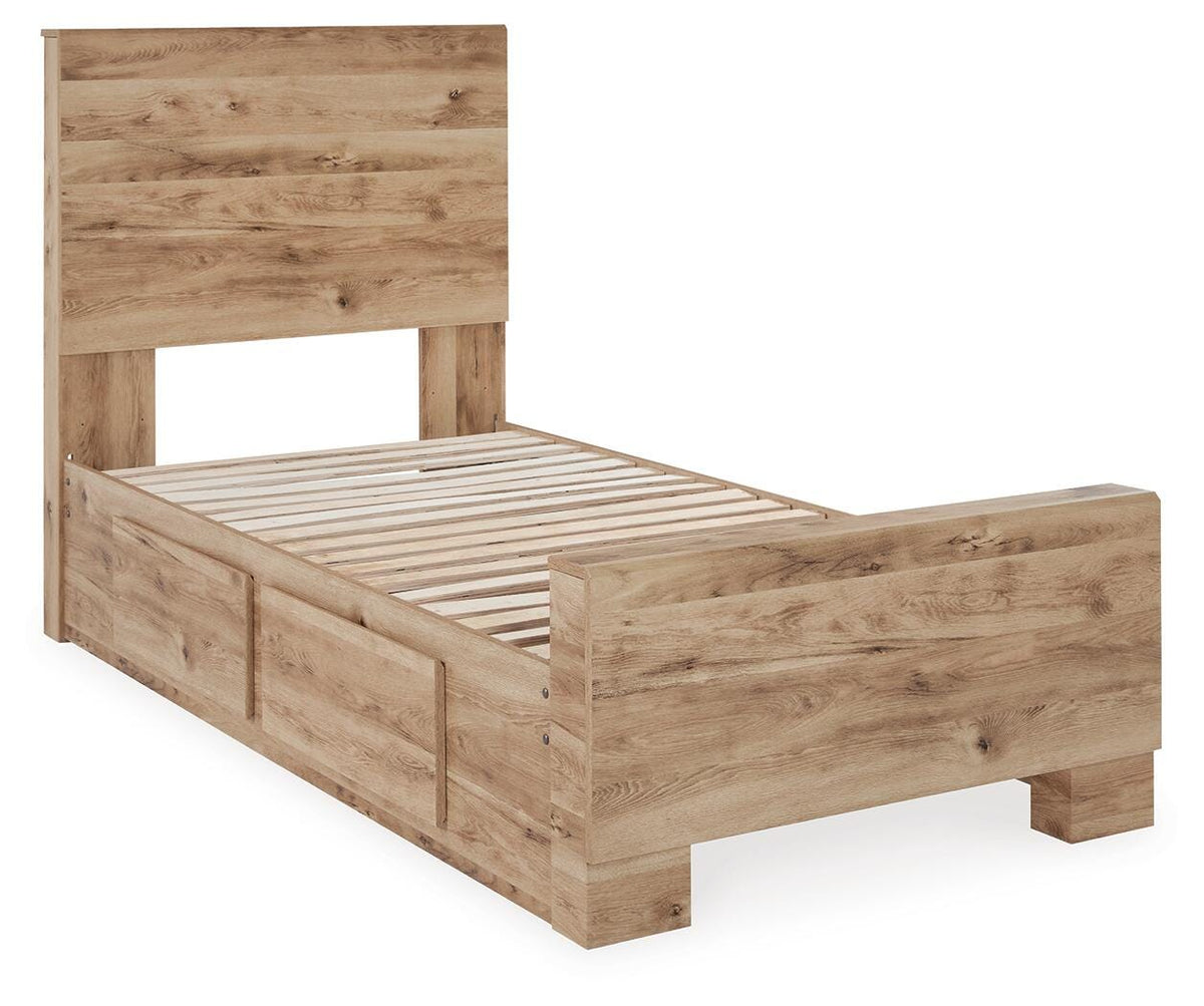 Hyanna Queen Panel Bed with 2 Side Storage