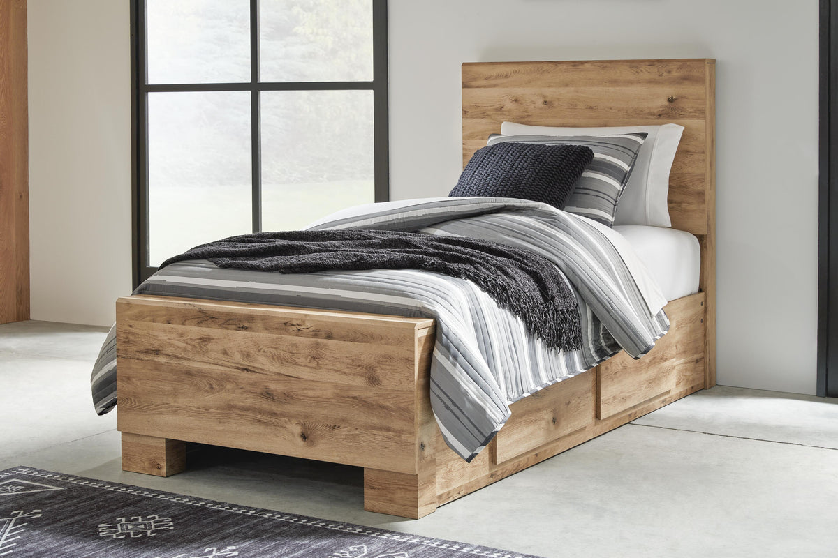 Hyanna Queen Panel Bed with 2 Side Storage