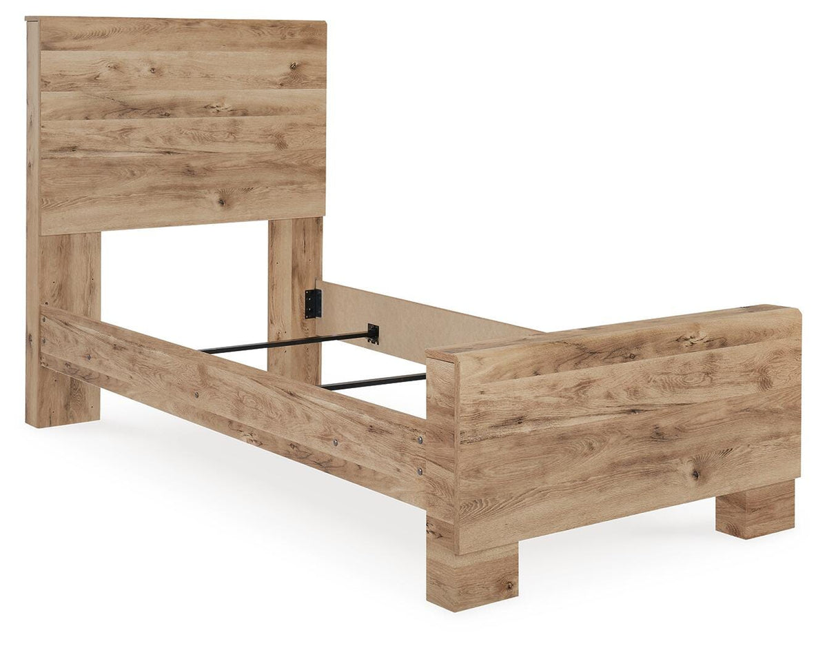 Hyanna Twin Panel Bed, Dresser and Mirror
