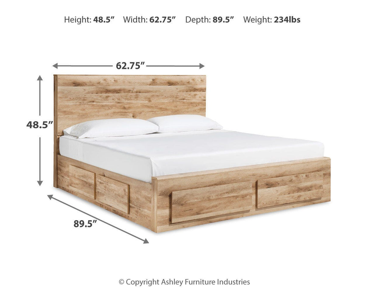 Hyanna Panel Storage Bed with 1 Under Bed Storage Drawer - Queen