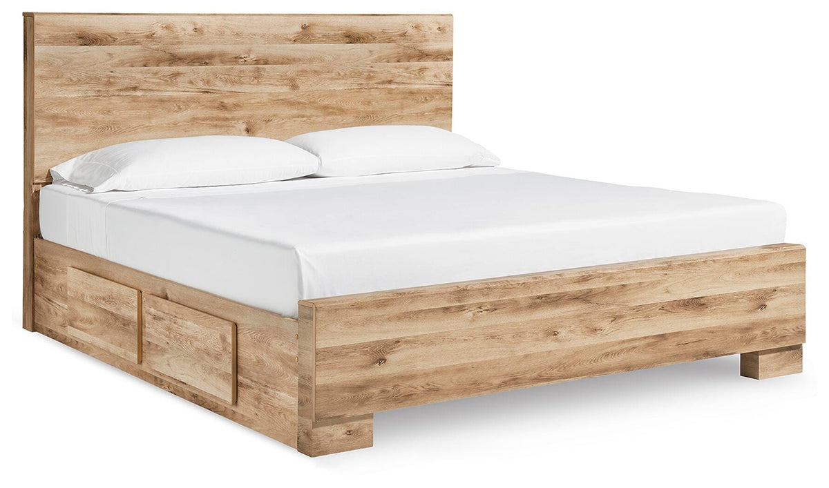 Hyanna Queen Panel Bed with 2 Side Storage