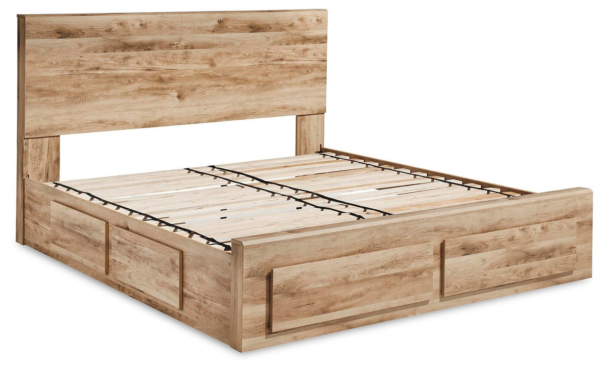 Hyanna Panel Storage Bed with 1 Under Bed Storage Drawer - King