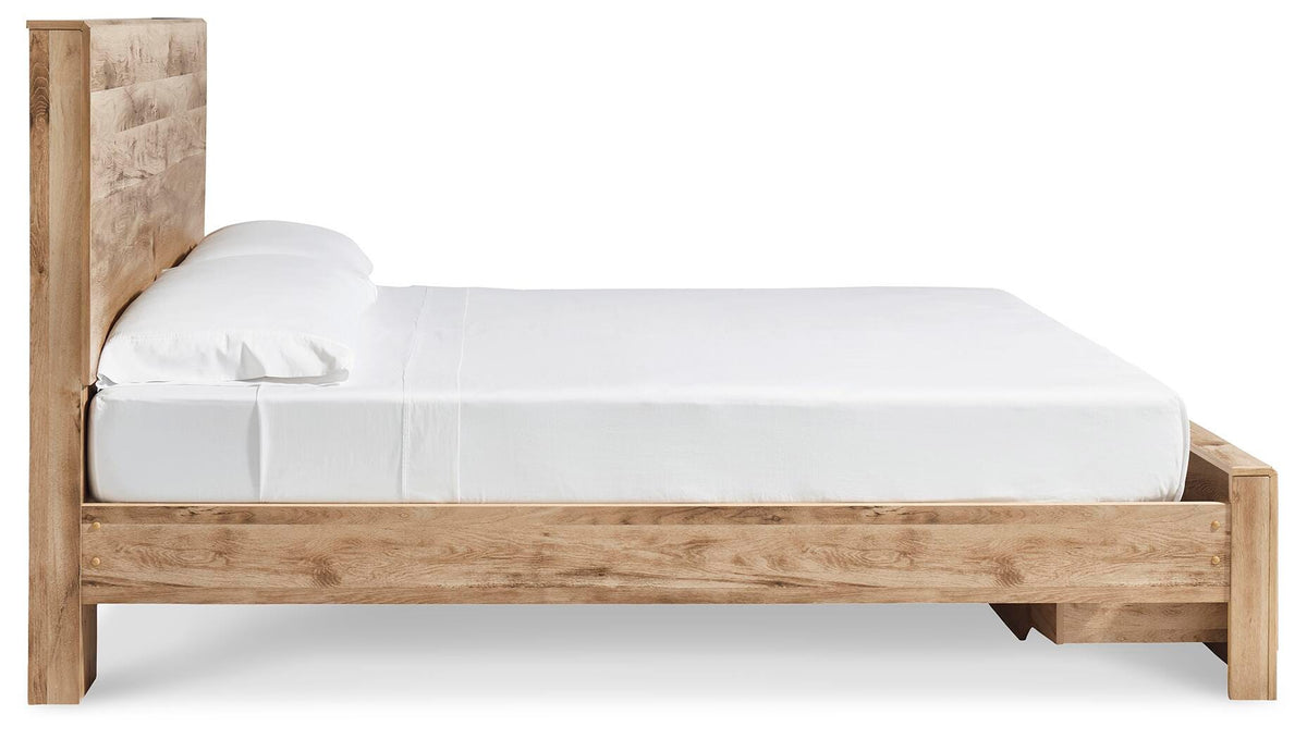Hyanna King Panel Storage Bed, Dresser, Mirror and 2 Nightstands