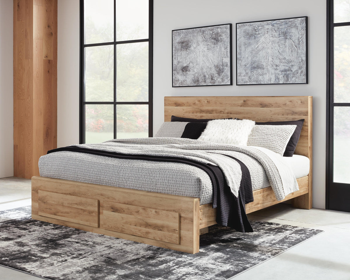Hyanna Panel Storage Bed - King