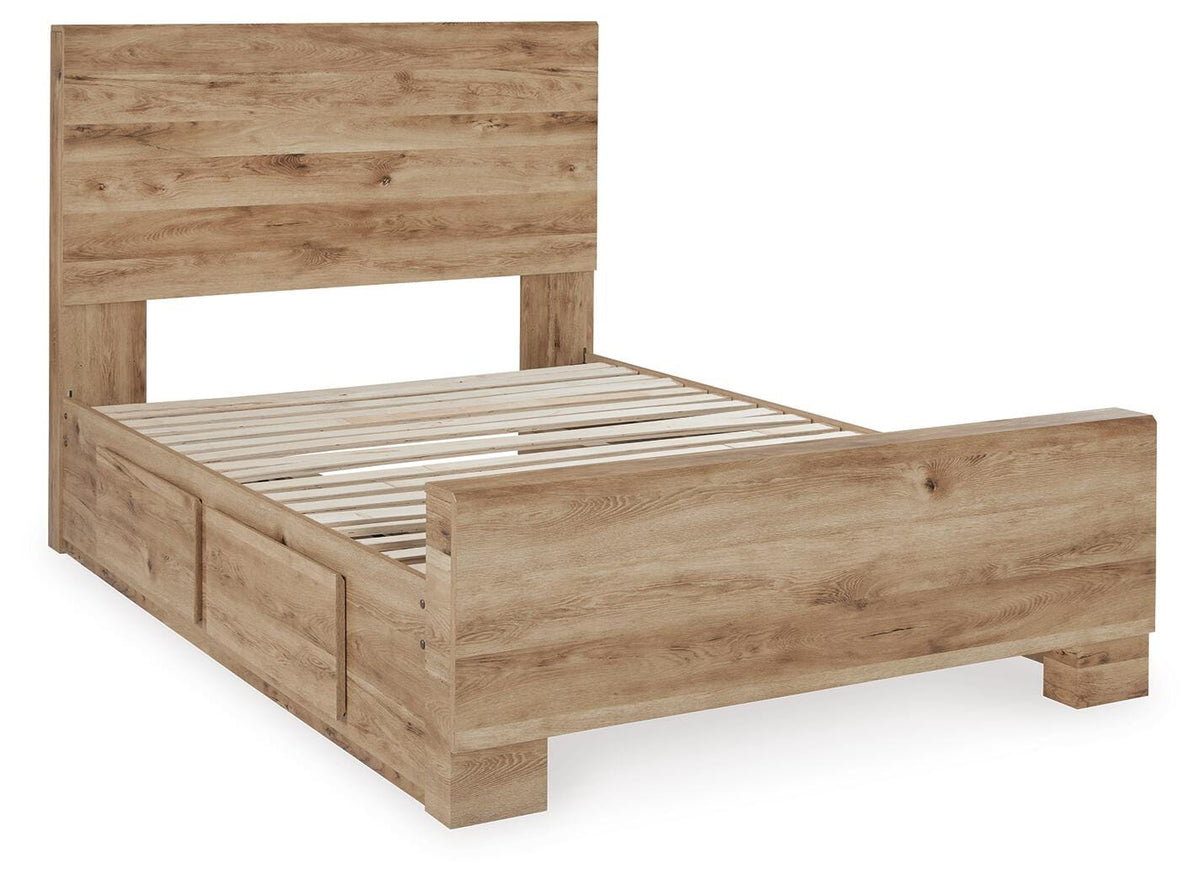 Hyanna Panel Bed with 2 Side Storage - Full