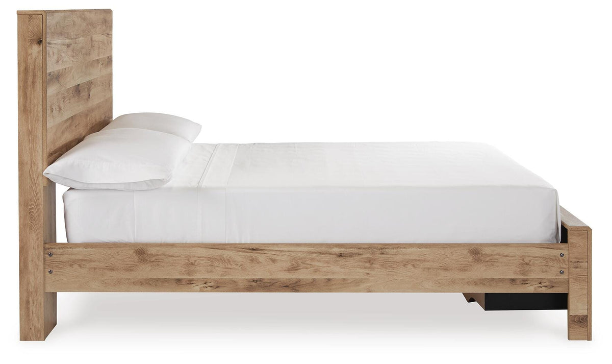 Hyanna Full Panel Storage Bed, Dresser and Mirror