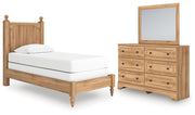 Aleaport Twin Panel Bed, Dresser and Mirror