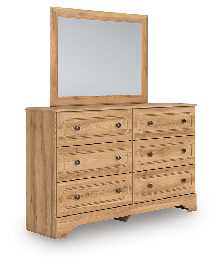 Aleaport Queen Panel Bed, Dresser, Mirror and Nightstand