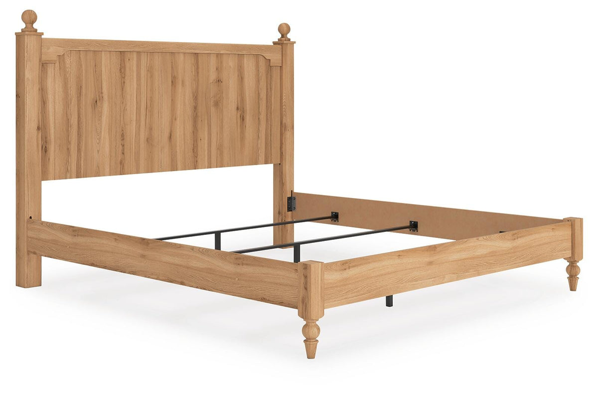 Aleaport King Panel Bed, Dresser, Mirror and Nightstand