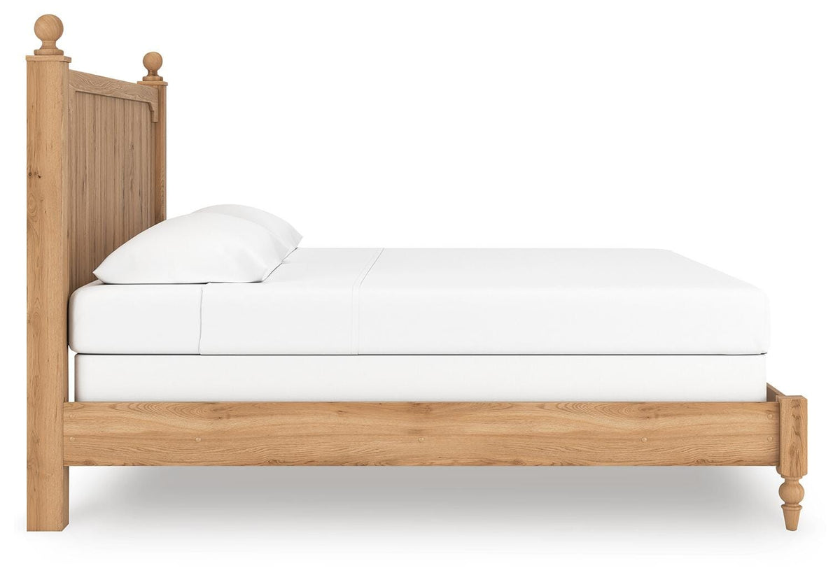 Aleaport King Panel Bed, Dresser, Mirror and Nightstand