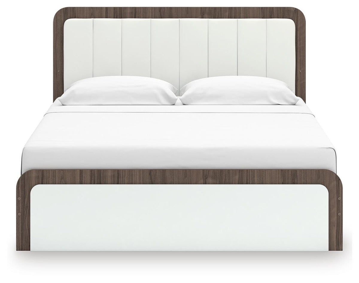 Kendanport King Platform Bed, Dresser, Mirror and Nightstand