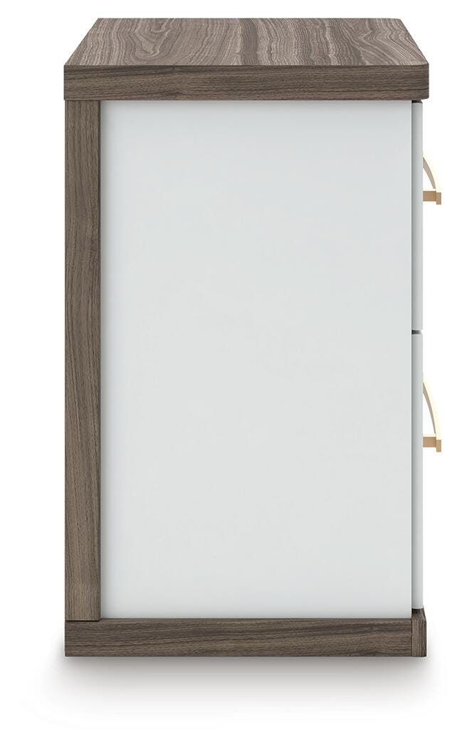 Kendanport Two Drawer Night Stand