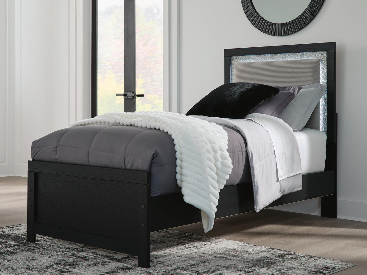Maeling Queen Upholstered Panel Bed