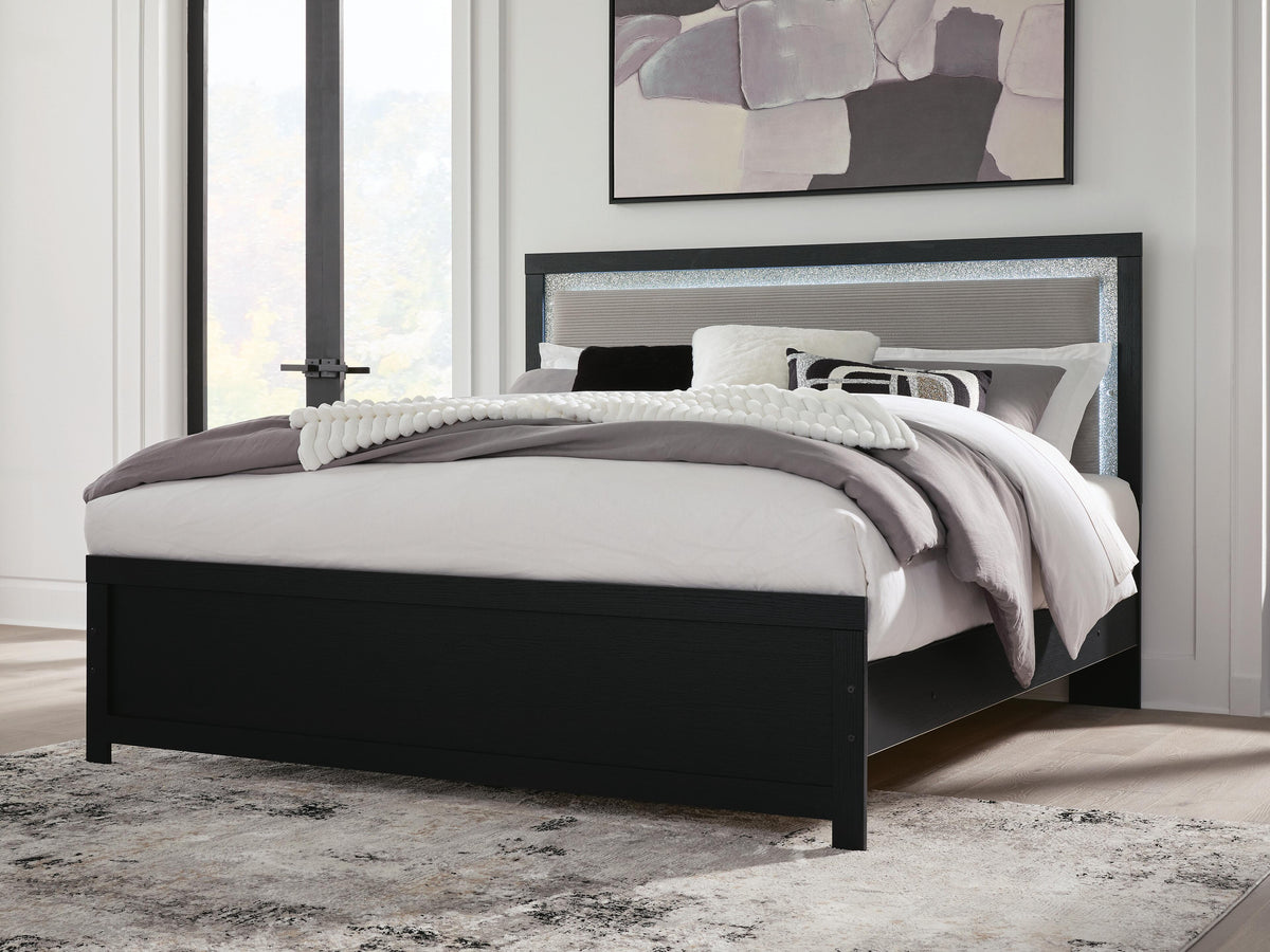 Maeling Queen Upholstered Panel Bed