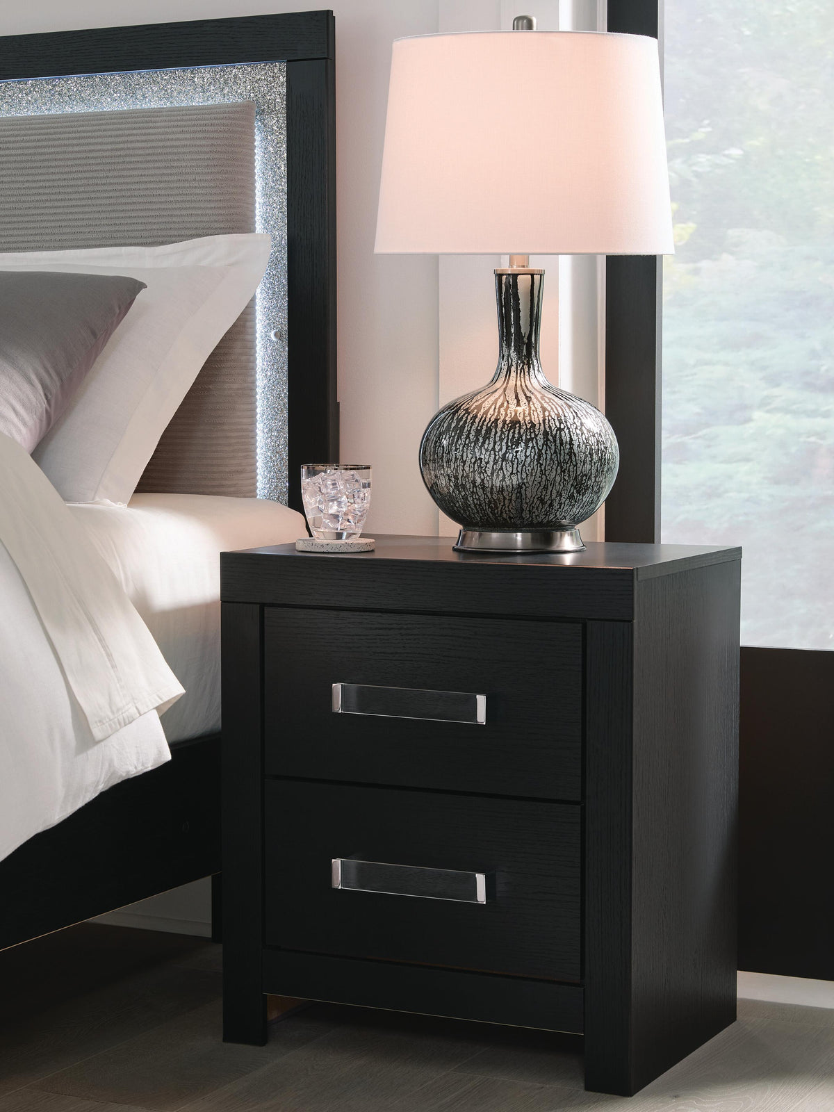 Maeling Two Drawer Night Stand