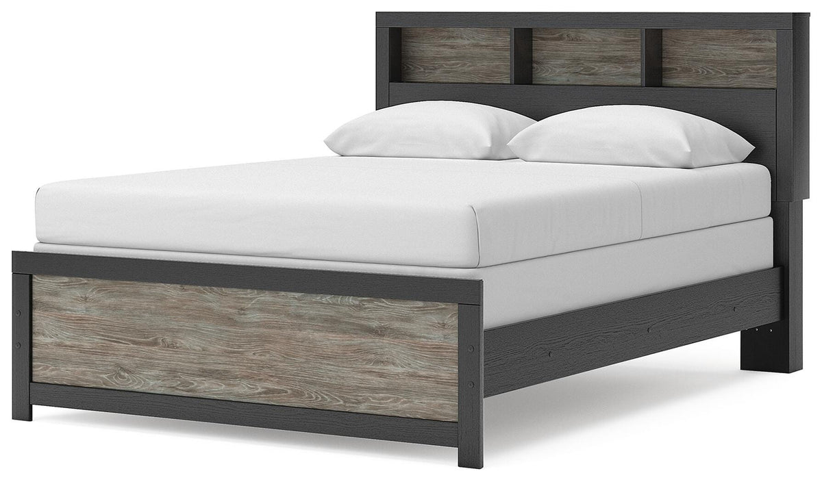 Broachmyn Queen Bookcase Bed, Chest and Nightstand