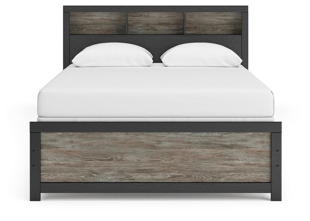 Broachmyn Queen Bookcase Bed, Chest and Nightstand
