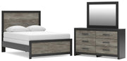 Broachmyn Full Panel Bed, Dresser and Mirror