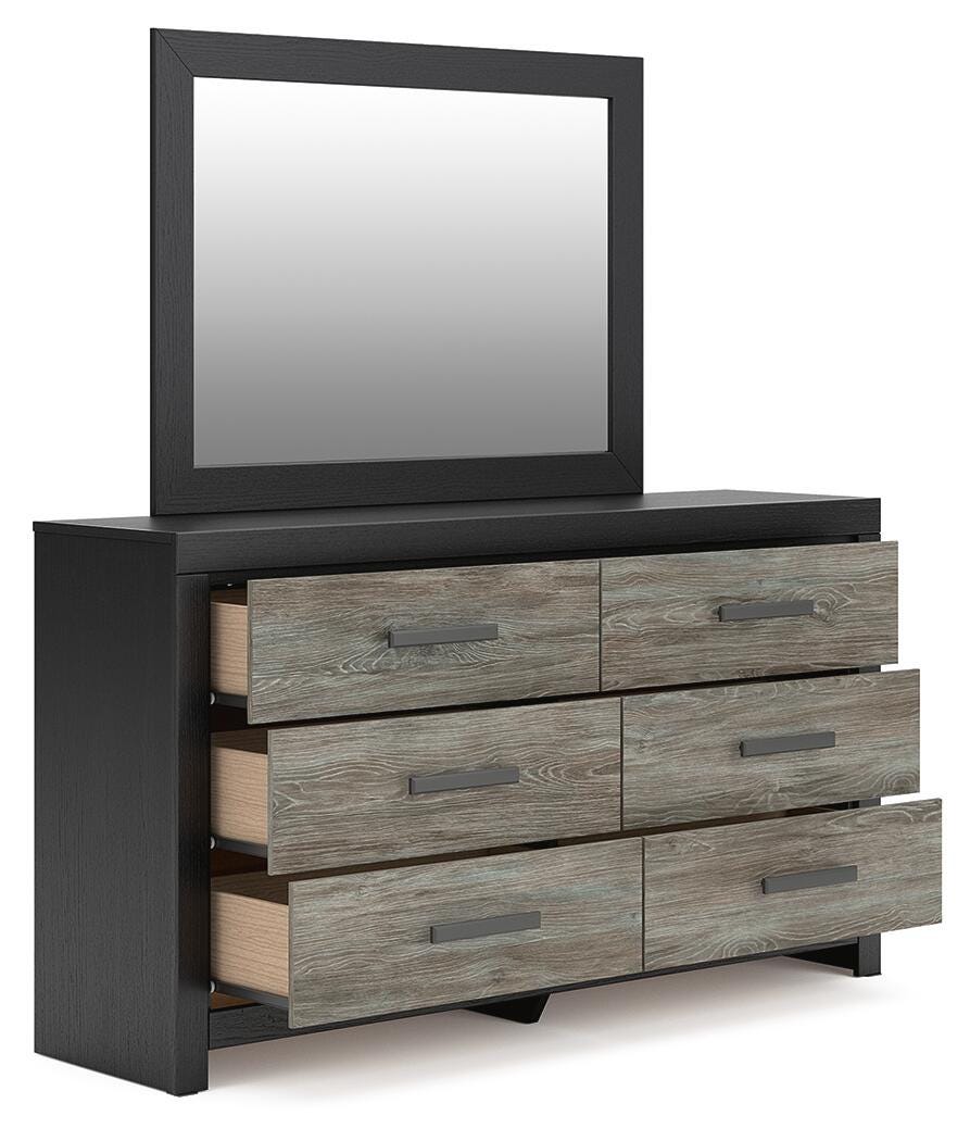Broachmyn Queen Panel Bed, Dresser, Mirror and Nightstand