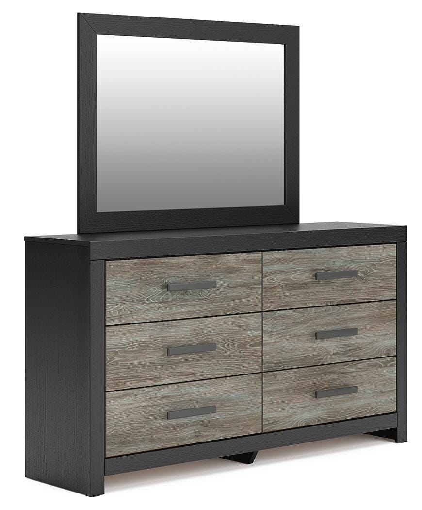 Broachmyn Queen Panel Bed, Dresser, Mirror and Nightstand