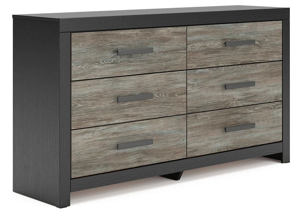 Broachmyn Queen Bookcase Panel Bed, Dresser and Nightstand