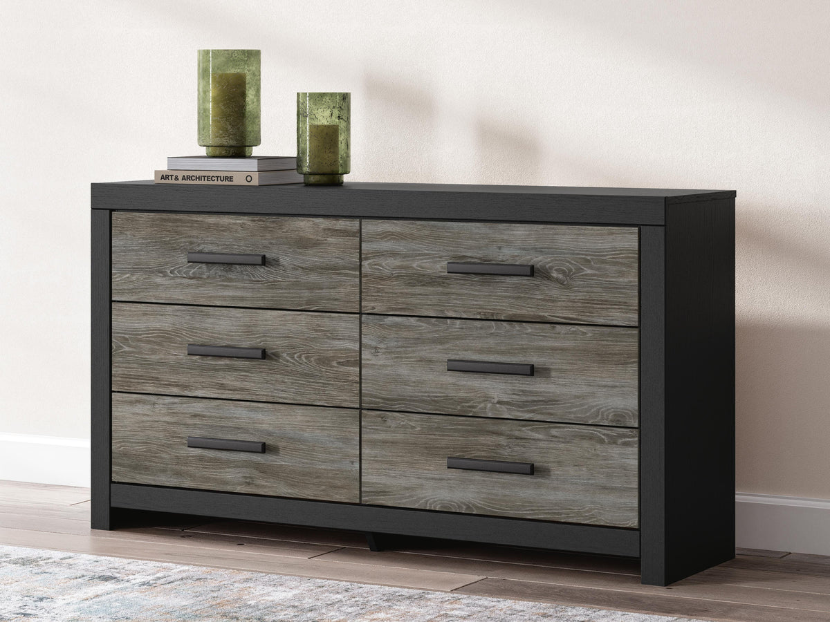 Broachmyn Queen Bookcase Panel Bed, Dresser and Nightstand