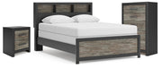 Broachmyn Queen Bookcase Bed, Chest and Nightstand
