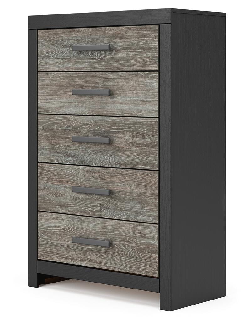 Broachmyn Queen Bookcase Bed, Chest and Nightstand