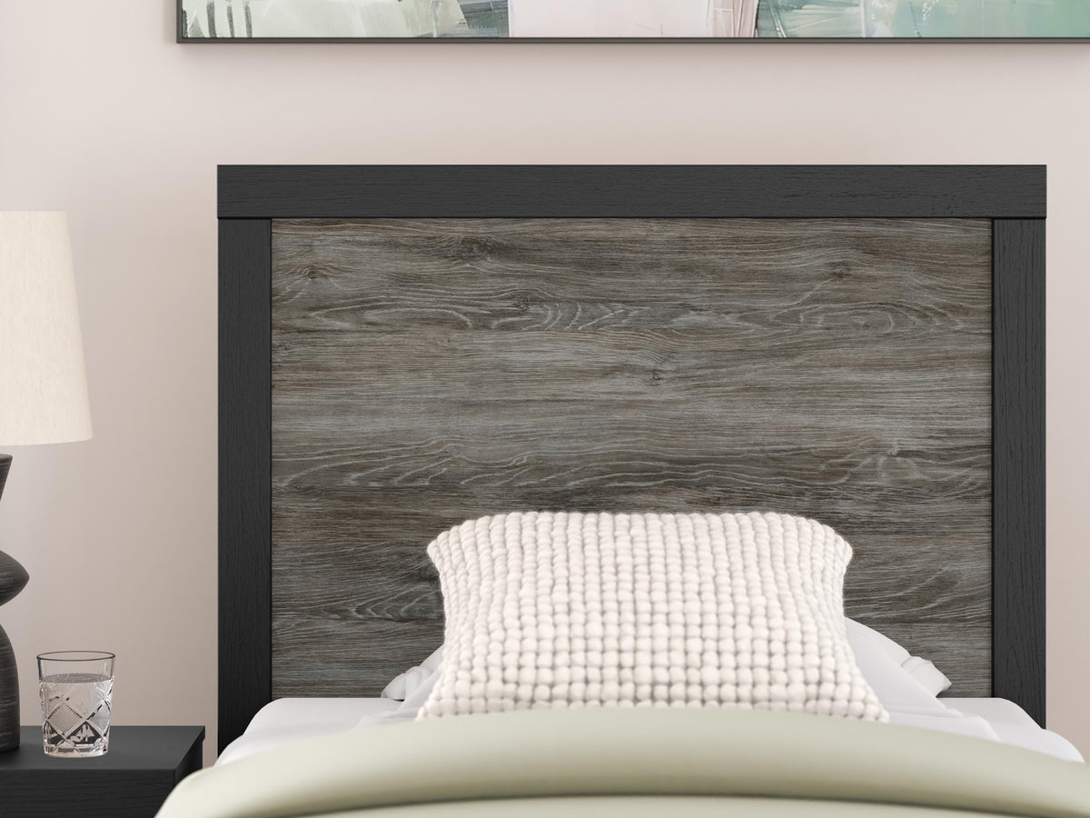 Broachmyn Twin Panel Bed, Dresser and Mirror