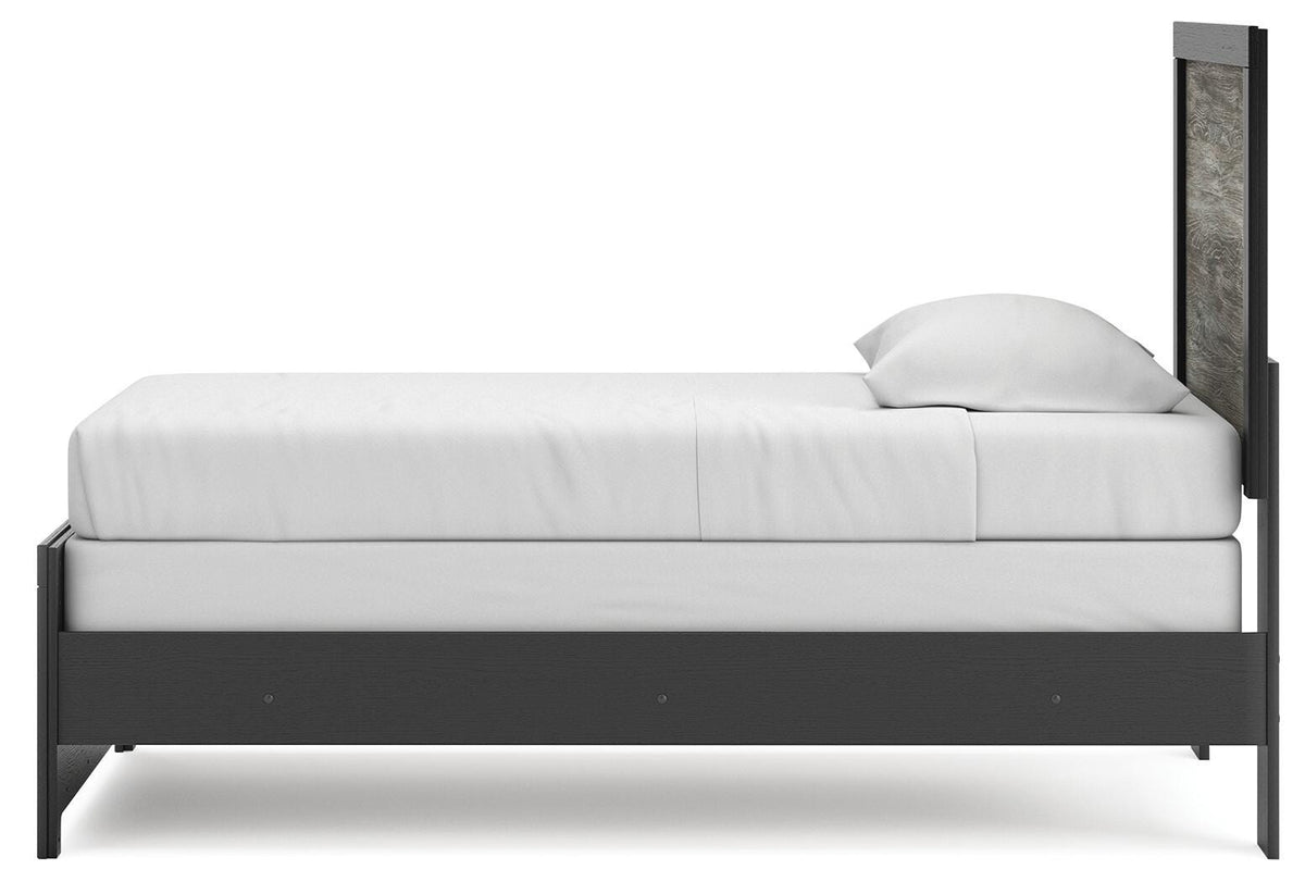 Broachmyn Twin Panel Bed, Dresser and Mirror