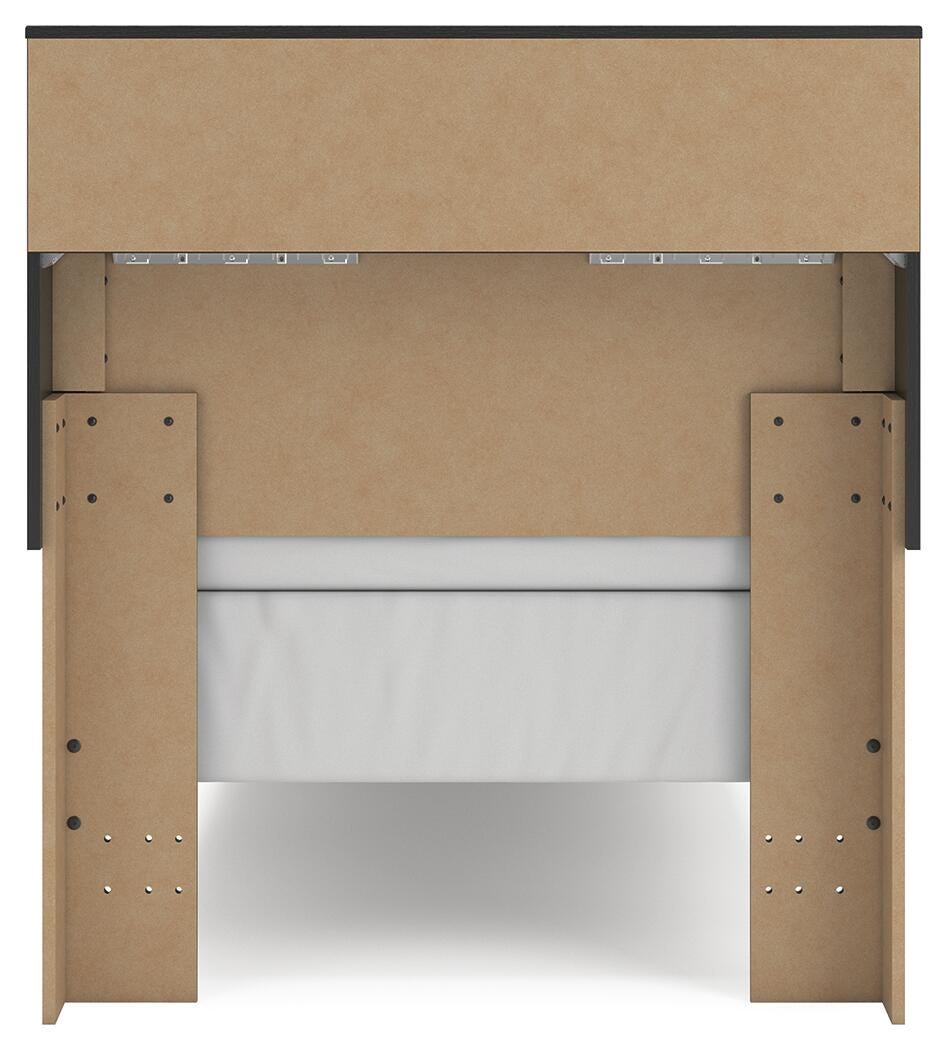 Broachmyn Twin Bookcase Bed, Dresser and Mirror