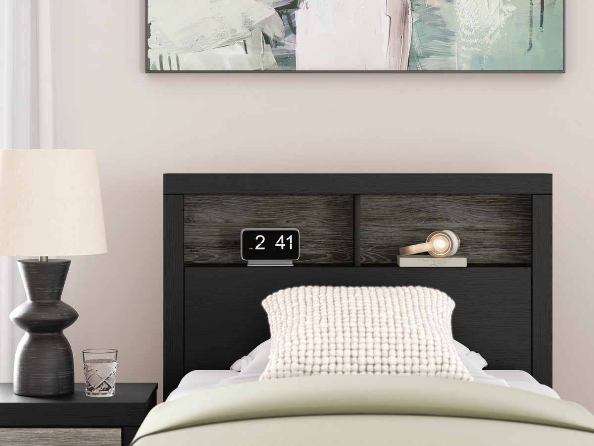 Broachmyn Twin Bookcase Bed, Dresser and Mirror