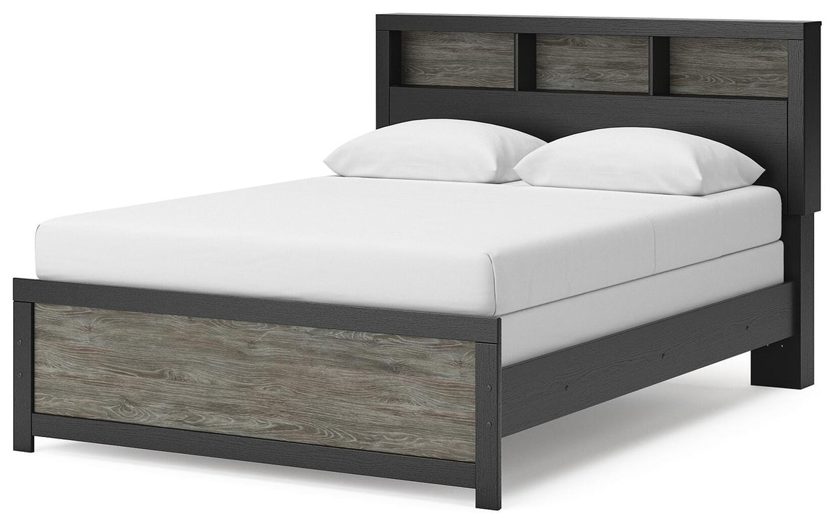 Broachmyn Queen Bookcase Bed, Dresser and Mirror