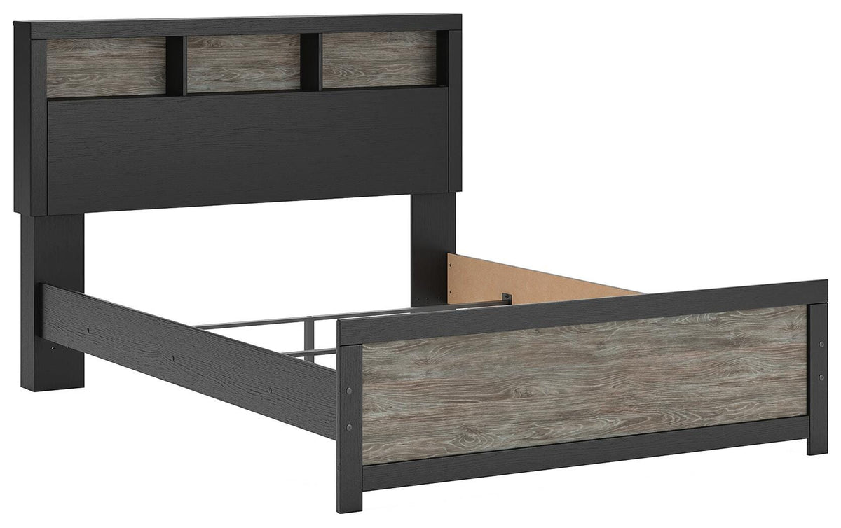 Broachmyn Queen Bookcase Bed, Dresser and Mirror