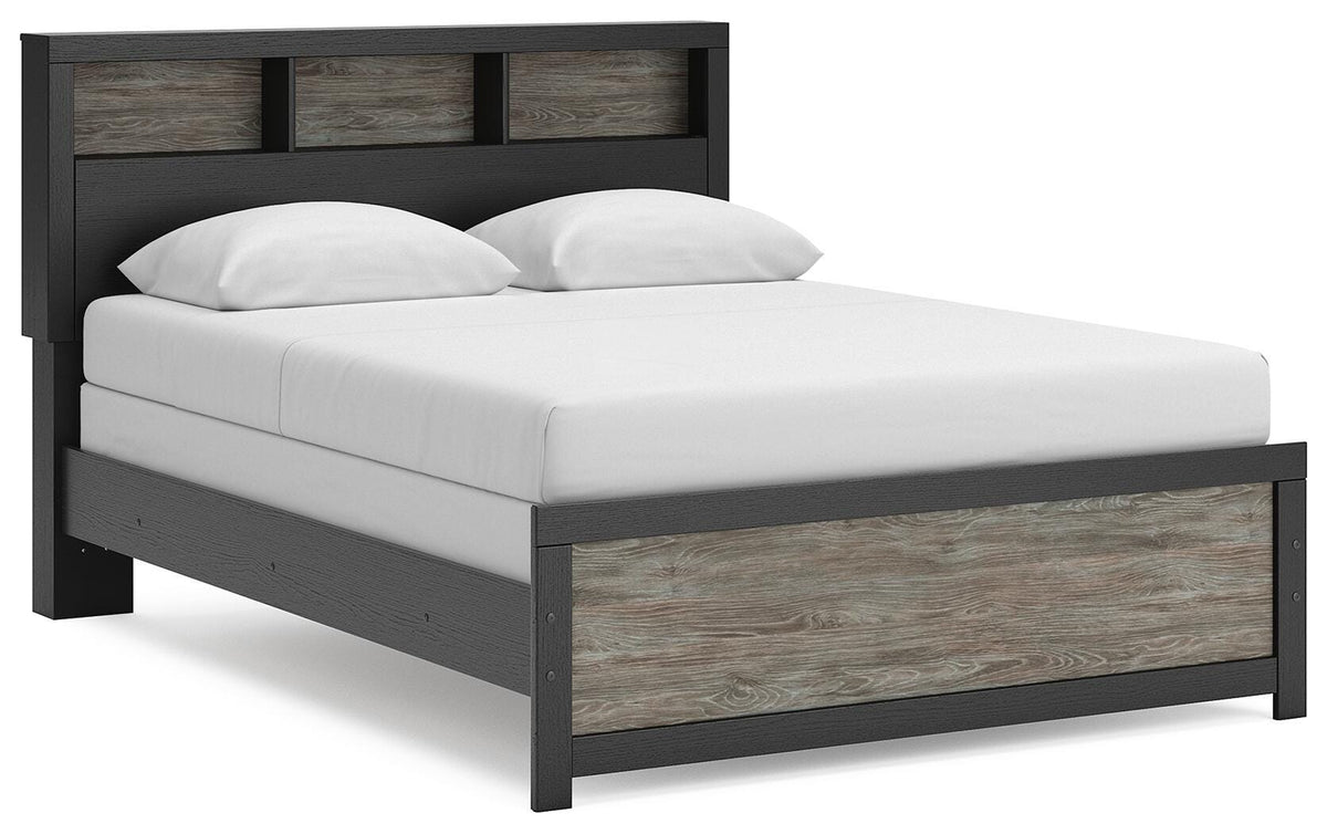Broachmyn Queen Bookcase Bed, Dresser and Mirror