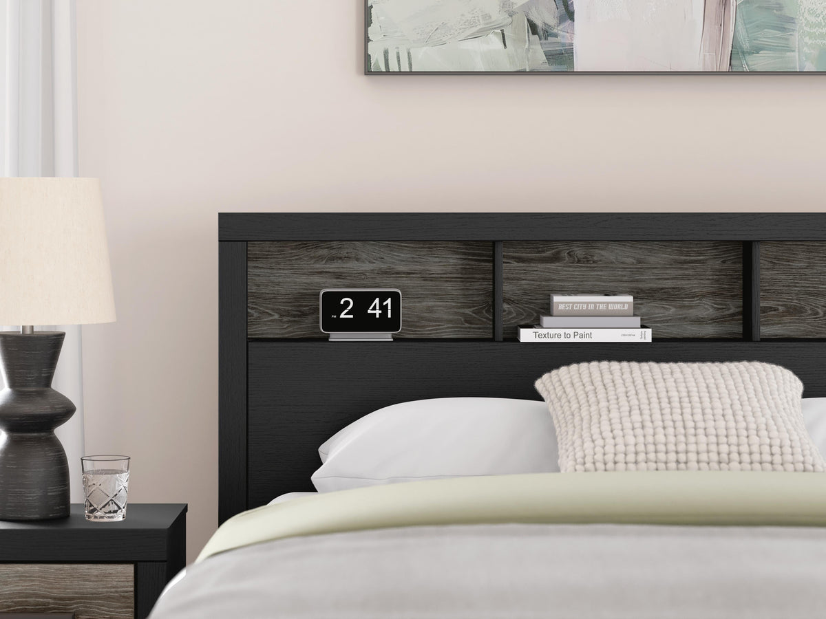 Broachmyn Queen Bookcase Bed, Dresser and Mirror