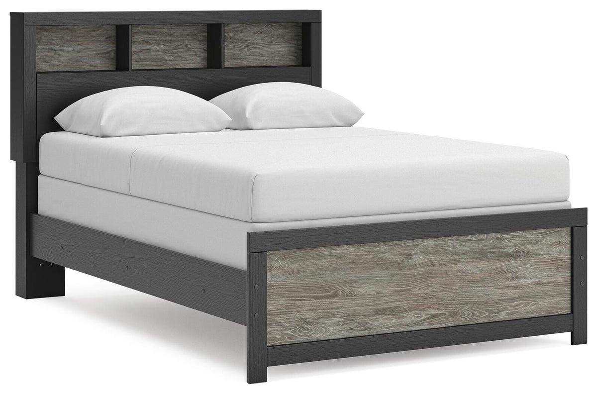 Broachmyn Full Bookcase Bed, Dresser and Mirror