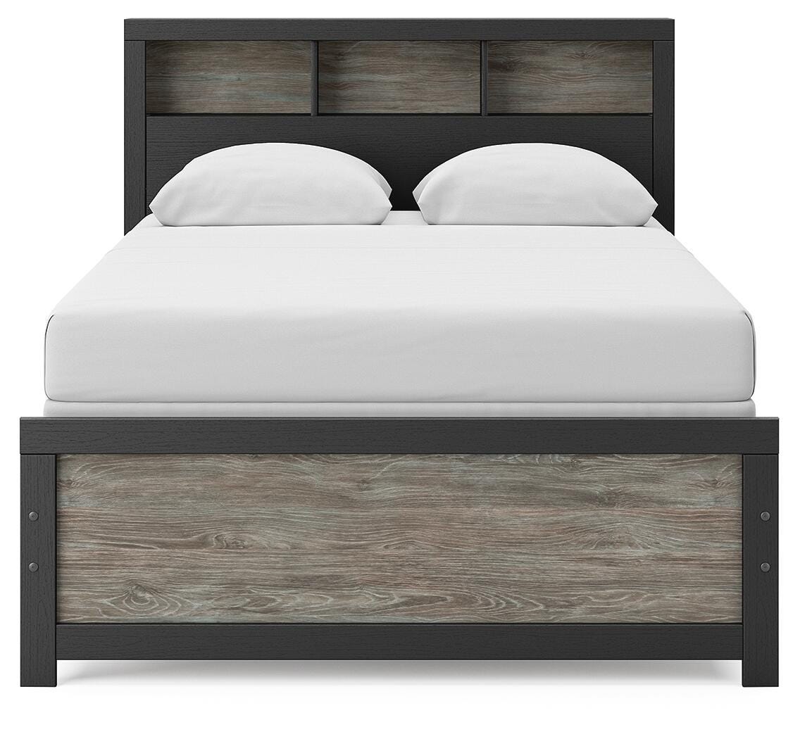 Broachmyn Full Bookcase Bed, Dresser and Mirror