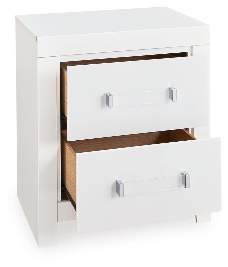 Maeling Queen Upholstered Panel Bed, Dresser, Mirror and Nightstand