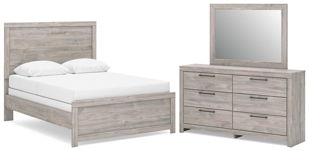 Broachmyn Full Panel Bed, Dresser and Mirror