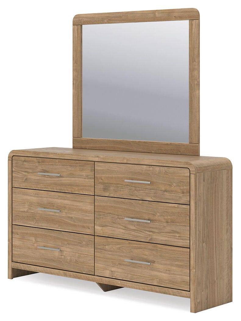 Gramburg Queen Panel Bed, Dresser and Mirror