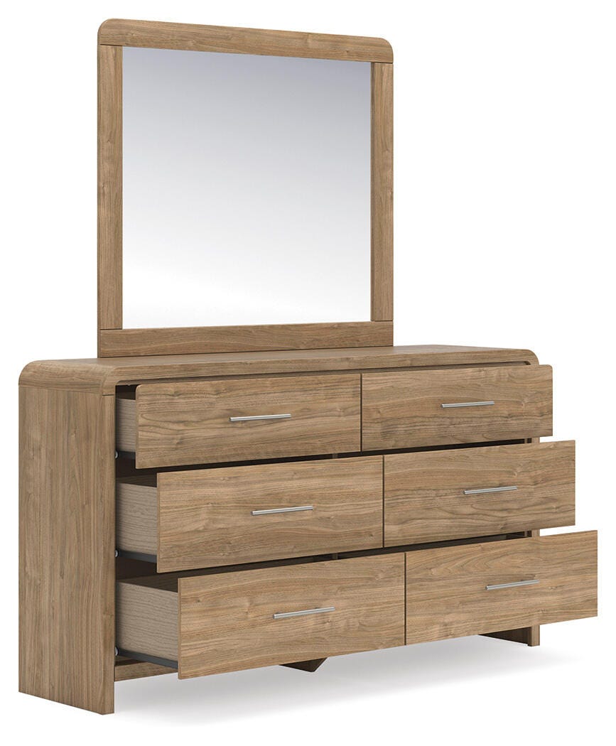 Gramburg Queen Panel Bed, Dresser and Mirror