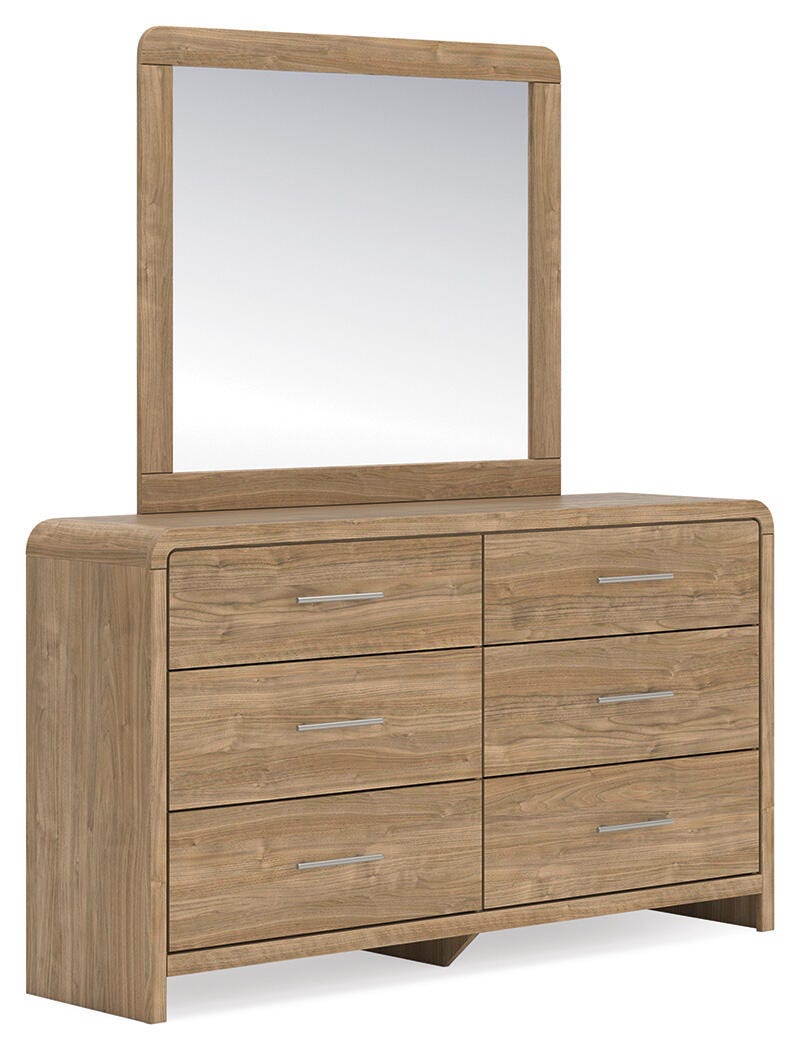 Gramburg Queen Panel Bed, Dresser and Mirror