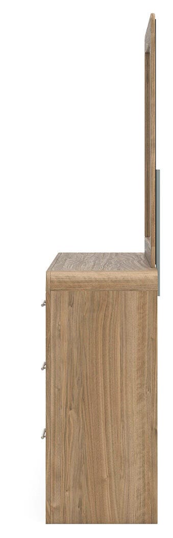Gramburg Queen Panel Bed, Dresser and Mirror