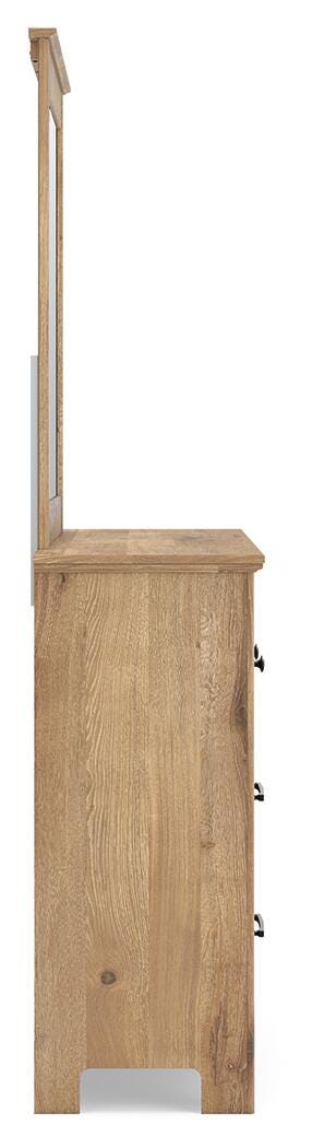 Makidern Twin Panel Bed, Dresser and Mirror