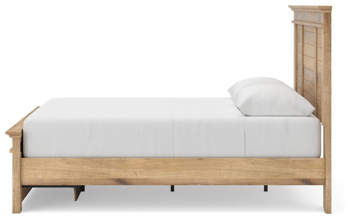Makidern Queen Panel Storage Bed, Dresser and Mirror