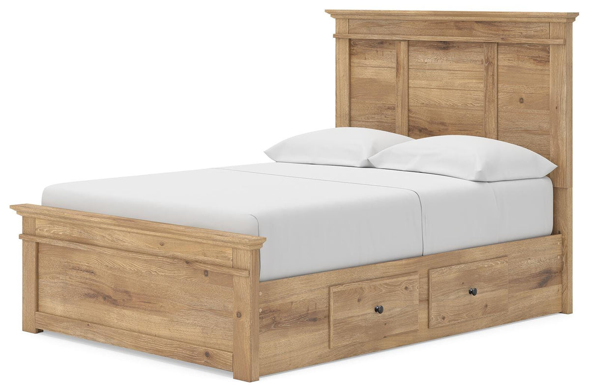 Makidern Full Panel Storage Bed